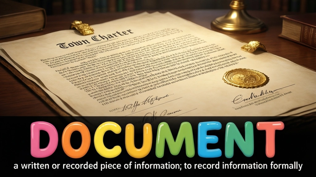 English Illustration for document